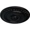 Ekena Millwork Christopher Ceiling Medallion, Hand-Painted Jet Black, 26 5/8"OD x 2 1/4"P CM26CSBLF - alternate 2